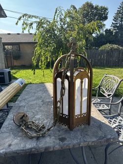 Antique Lamp high 31 inch and Diameter 14.5