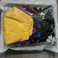 Kids Cloth Face Mask Washable Reusable Cute Children Toddler Face Masks Adjustable 3 Ply