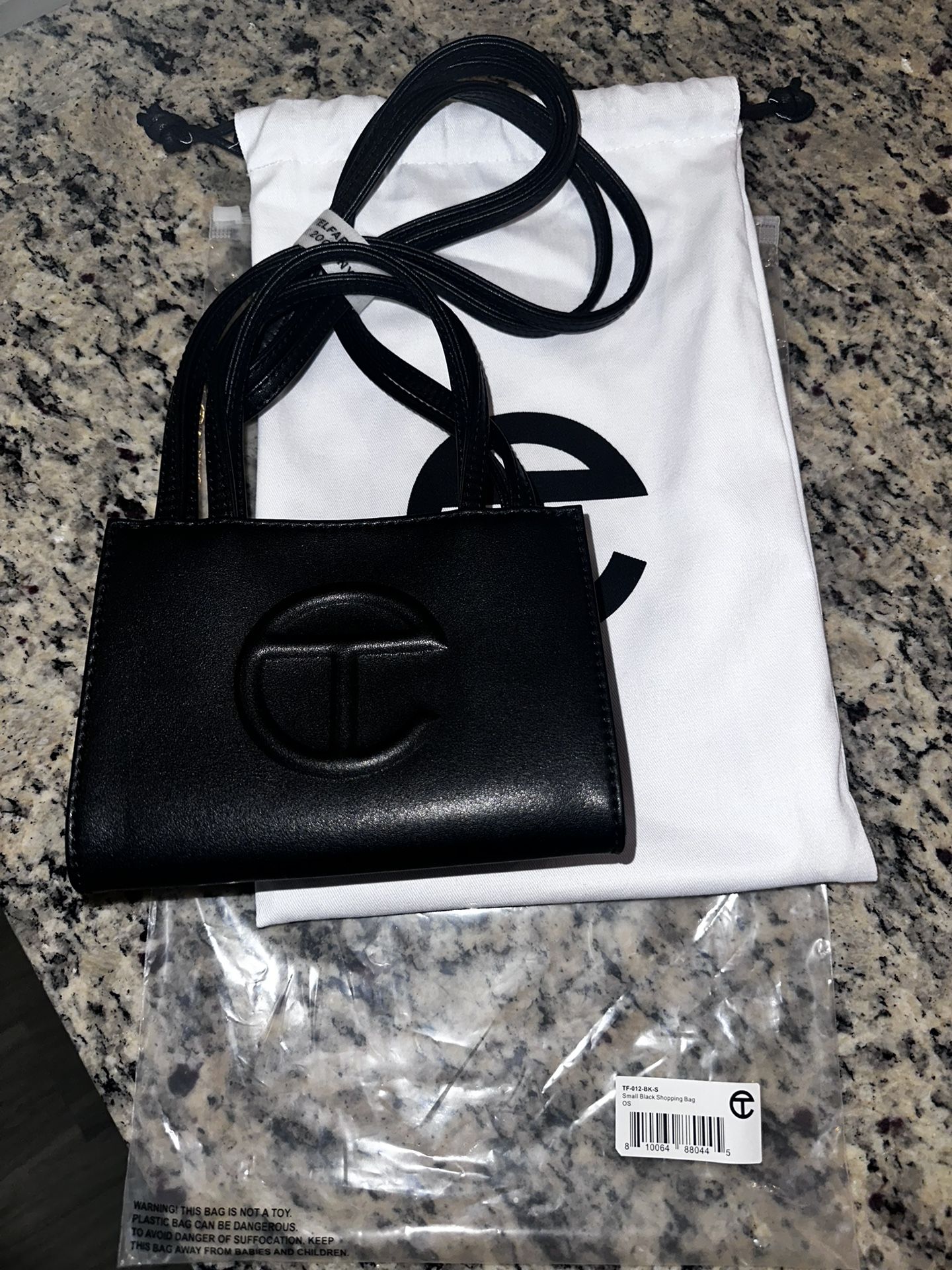Black TELFAR Shopping Bag SMALL