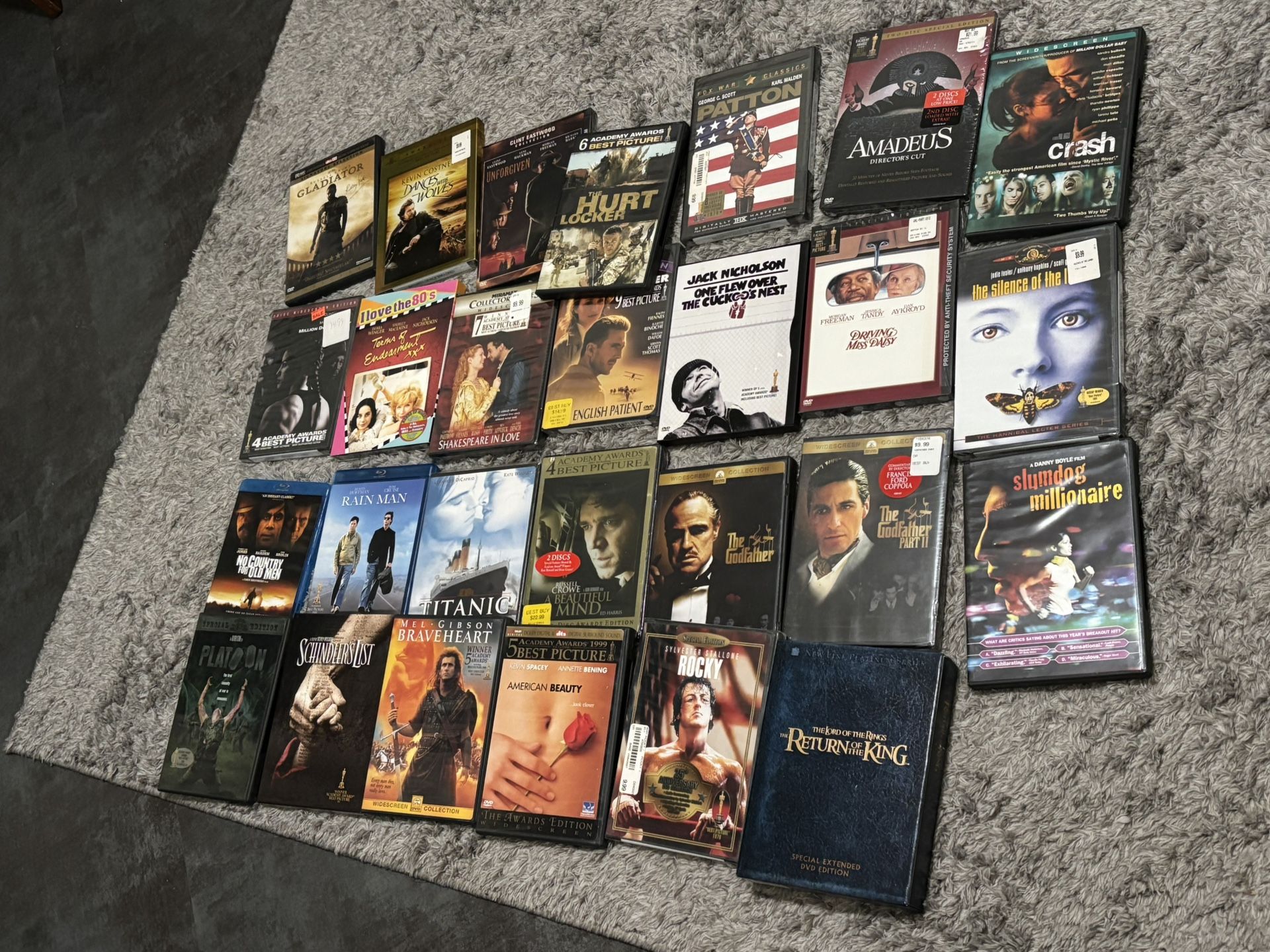 Lot of 27 Movies DVDs Blu Ray - Academy Award Best Picture