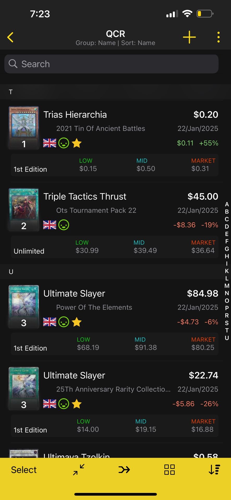 Yugioh Trades
