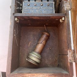 1920’s Stromberg Carlson Oak Crank Wall Phone