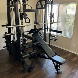 💥❗️FREE ASSEMBELY/DELIVERY🚚💥❗️SM 300 BUNDLE✅ WEIGHT SET✅  HEAVY DUTY Ad-BENCH✅ 7ft BARBELL✅💥🔥
