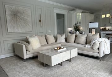 Z GALLERIE VENTURA 3-Piece Sectional + CLIFTON  Coffee Table🙌🤗