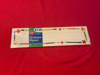 Nameplates 20 count sealed