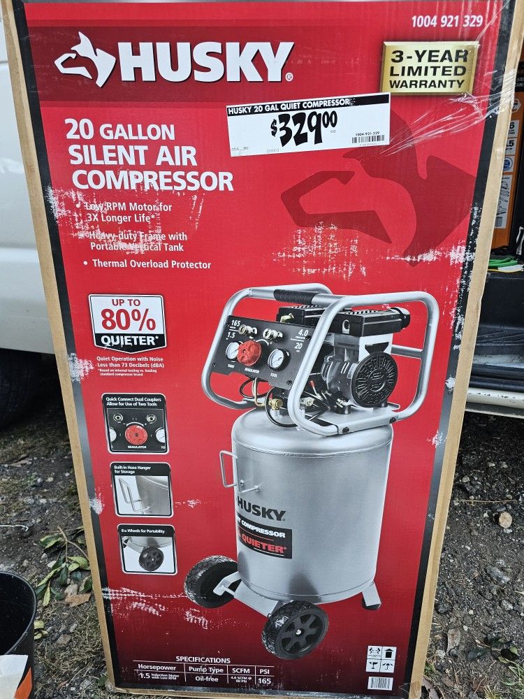 HUSKY 20 GALLON AIR COMPRESSOR