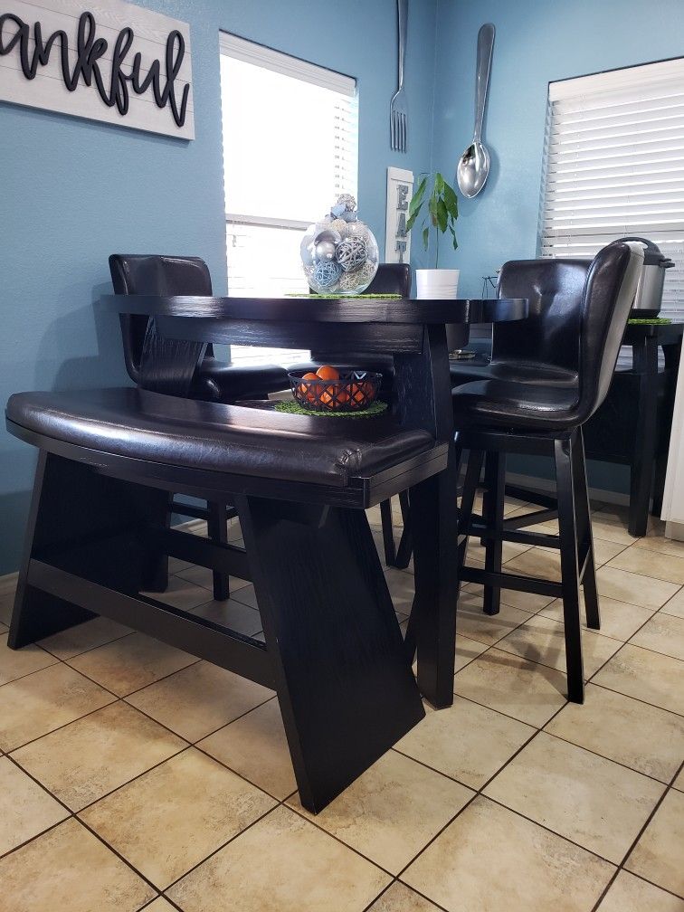 Triangle Bar Height Dining Table, 4 Barstools +More Huge Deal!!!