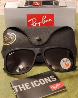 Ray Ban Justin Polarized Sunglasses Black 🕶️😎🕶️