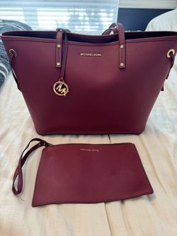 Burgundy Michael Kors Purse