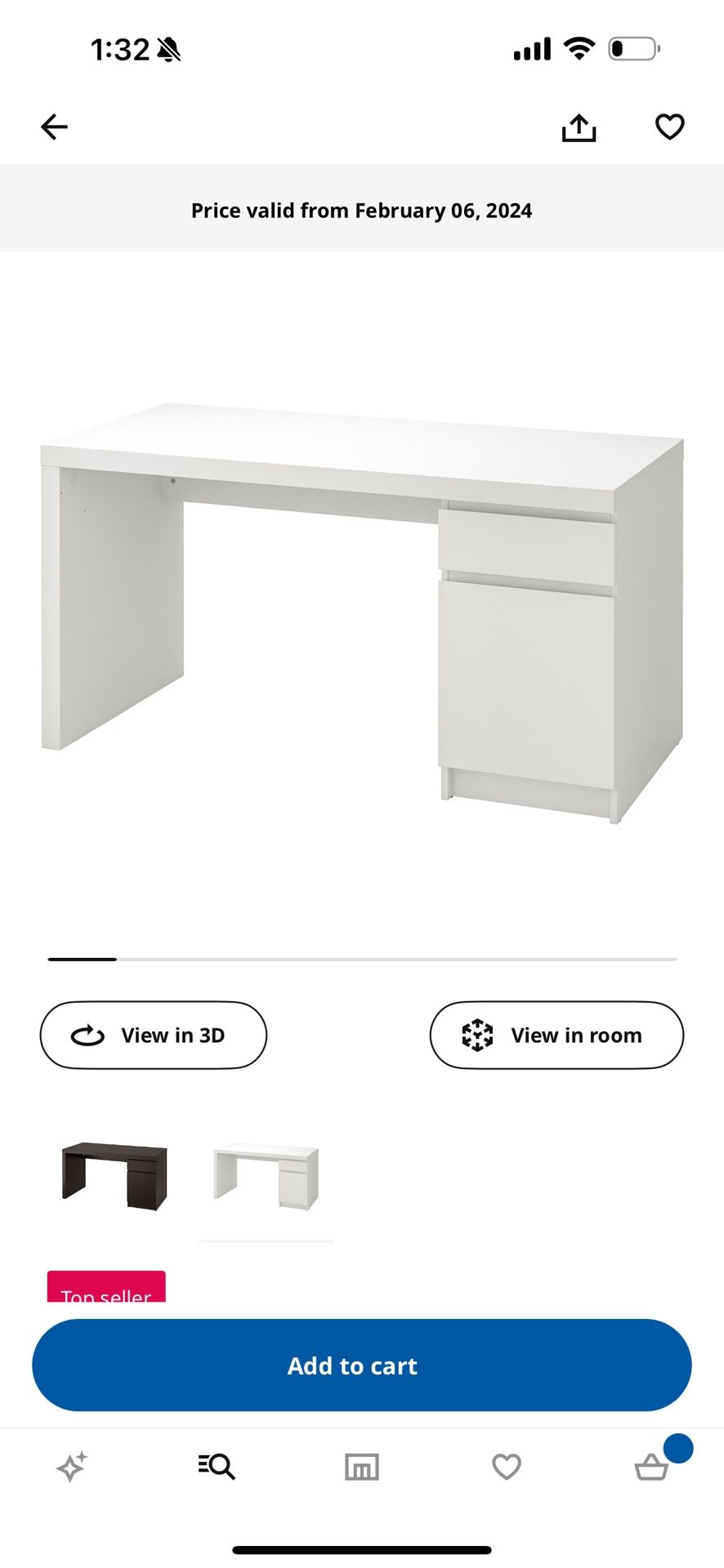 IKEA malm desk