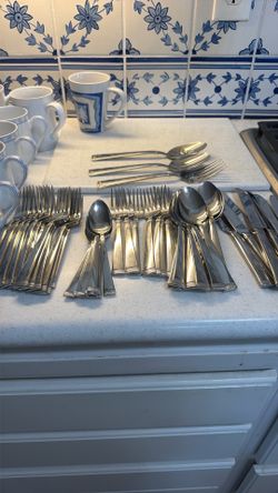 Mikasa stainless steel flatware set