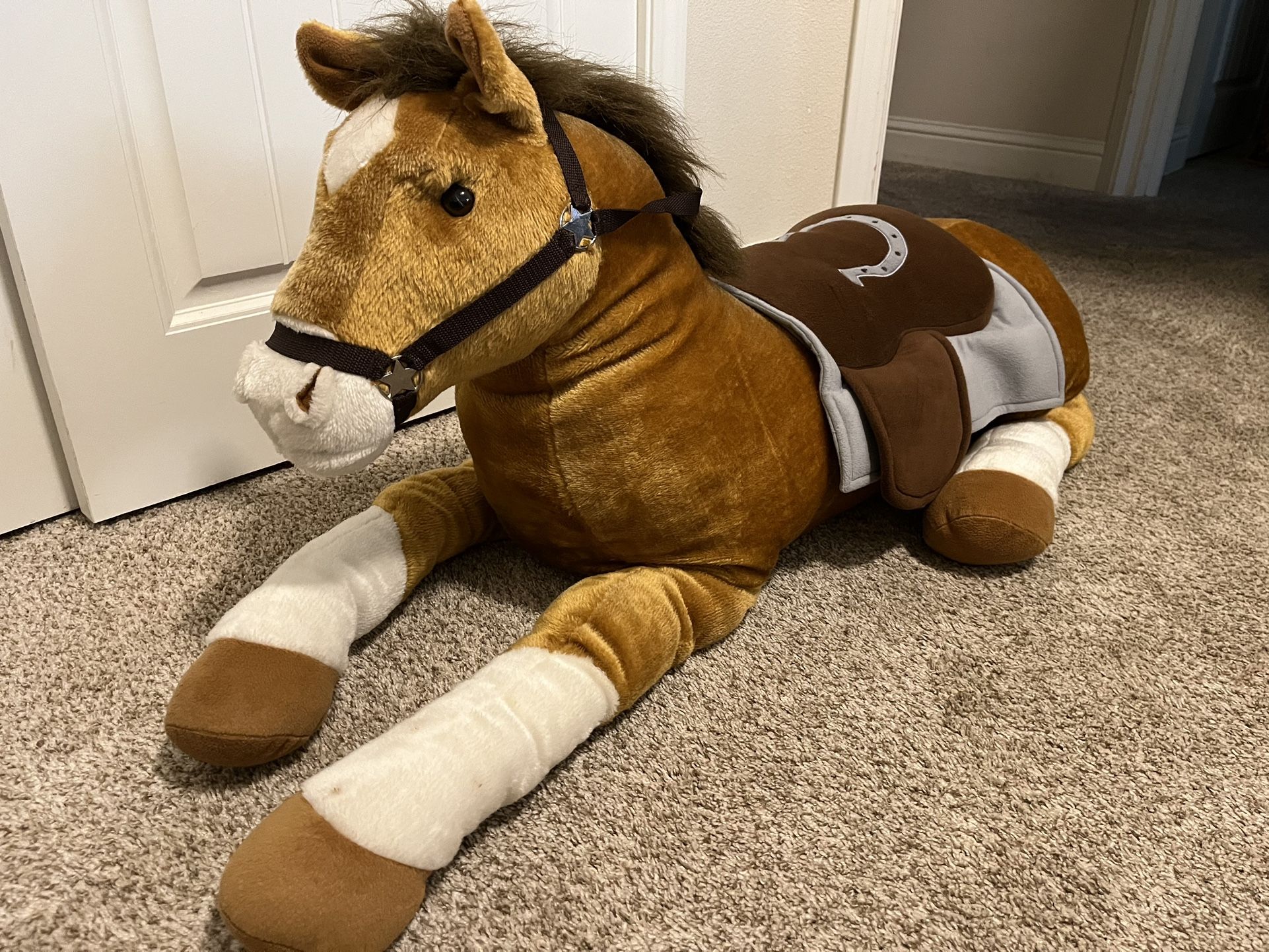 Giant Plush Stuffed Horse 