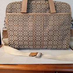 Vintage Coach Logo Jacquard Canvas