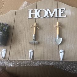 Distressed “HOME” Sign