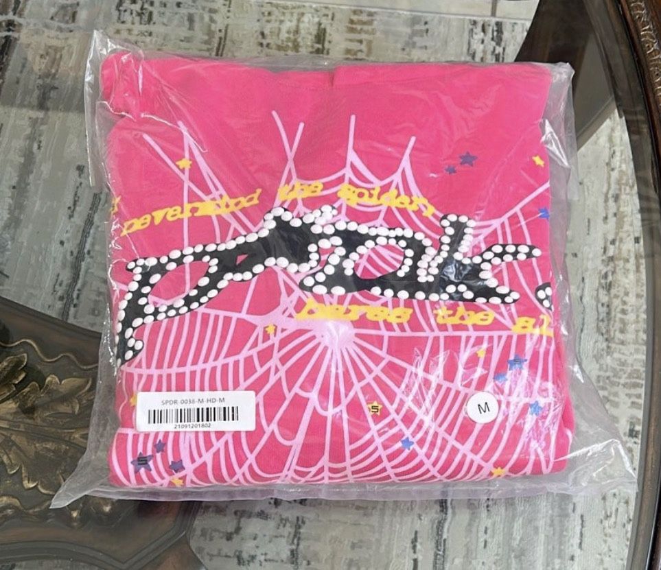 Pink spider hoodie