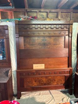 1 of a kind vintage dresser and Queen size bedframe