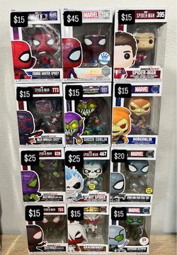 Spider man funko pops