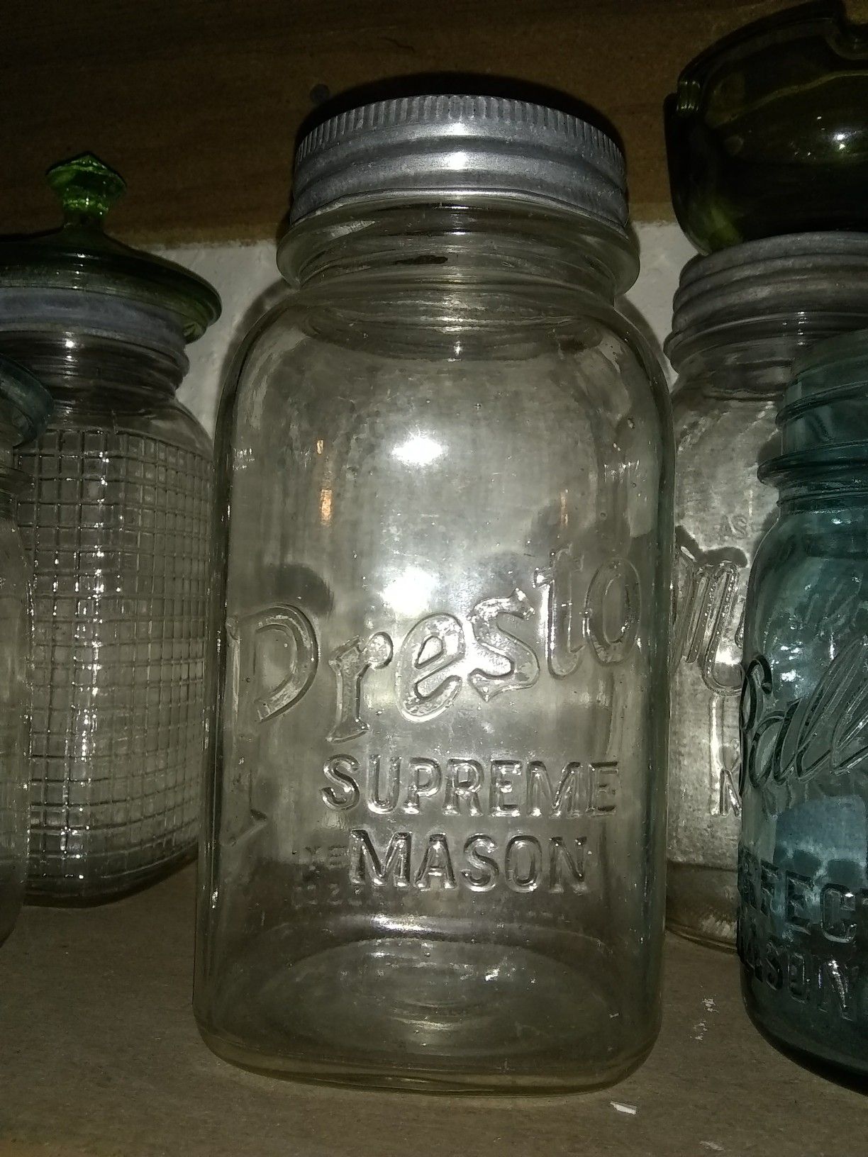 Presto vintage mason super fruit canning jar