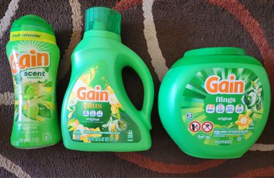 Gain bundle detergent, flings and beads