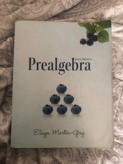 Pre Algebra textbook by Elayn Martin Gay math 110