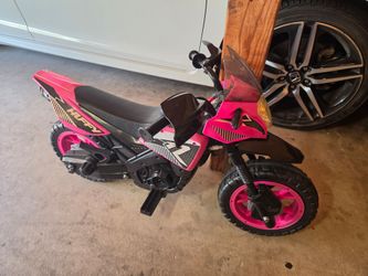 Huffy Pink 6V Kids Electric Motorcycle (Charger Missing)