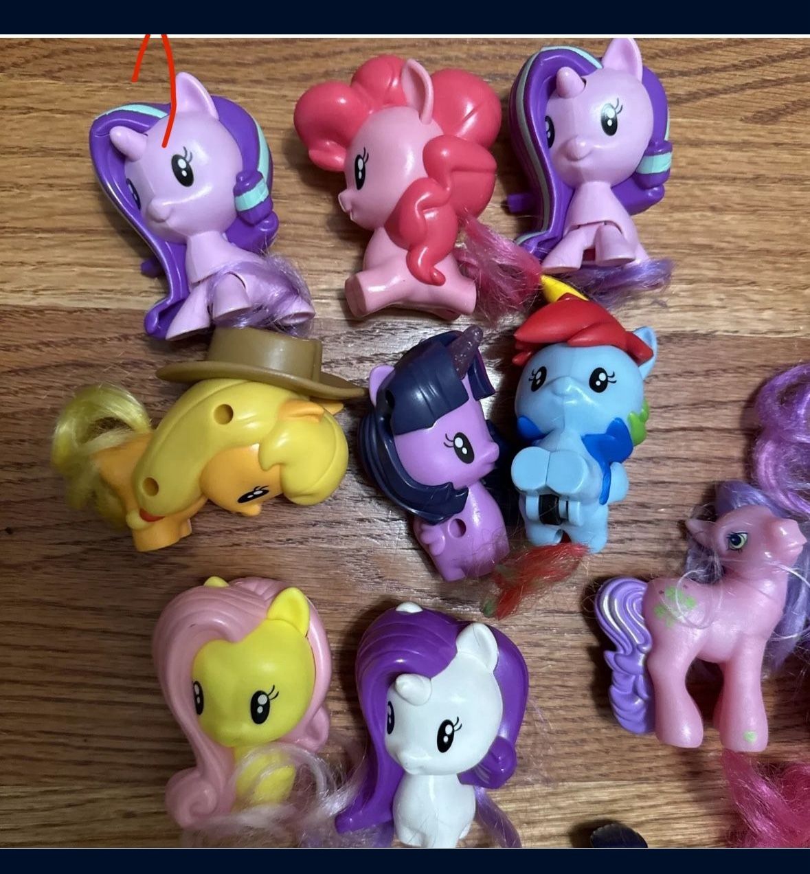 8pc Macdonald’s   My Little Pony Figures As Pictures 