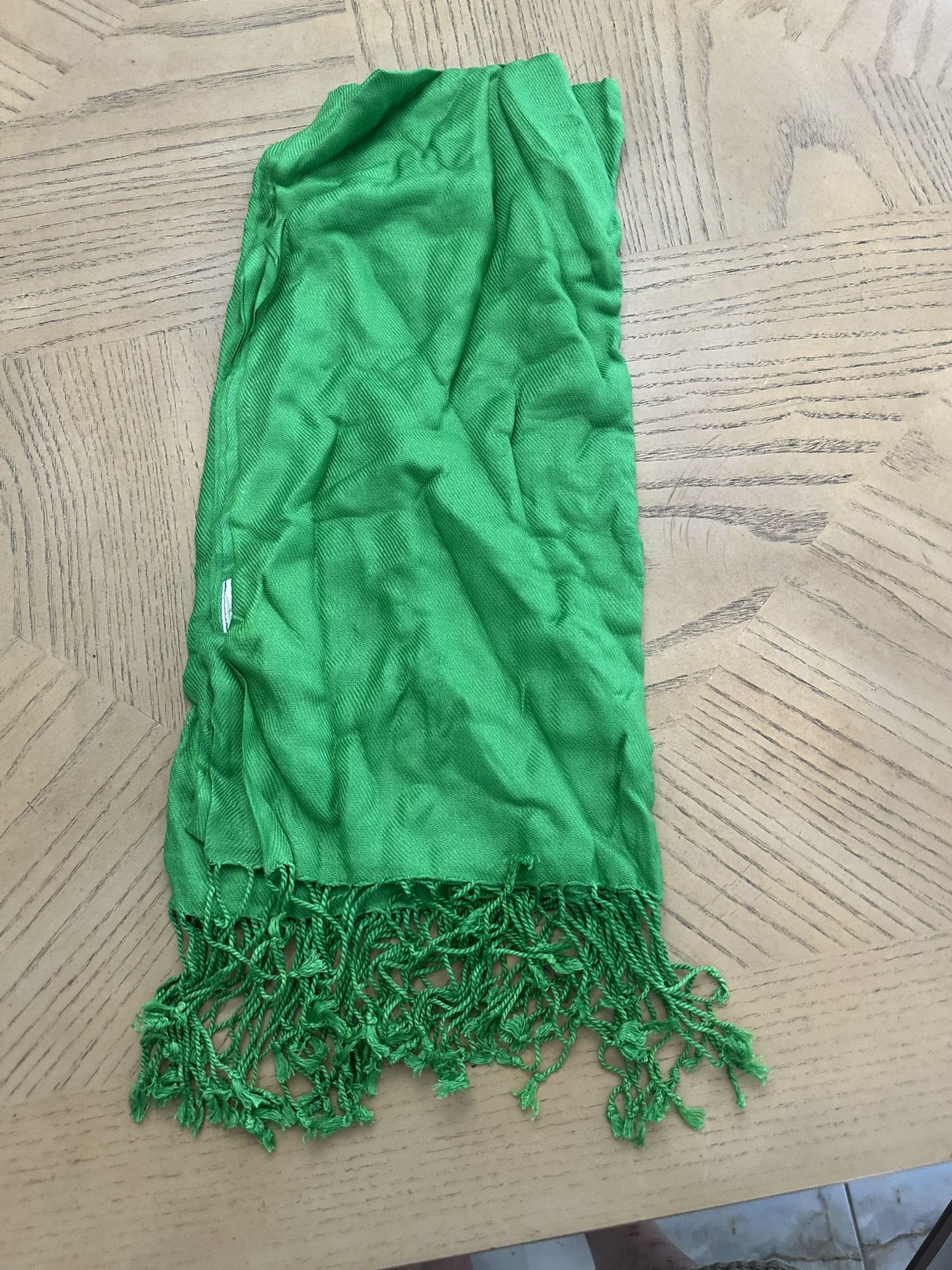 PASHMINA Green SOLID COLOR SHAWL WRAP SCARF