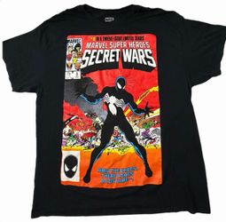 Marvel Super Heroes Secret Wars #8 Black Suit Spider-Man T-Shirt (XL)