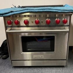 New Wolf 36" Stainless Steel Full Gas Stove