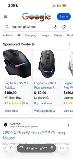 Logitech pro mouse G502 X Plus