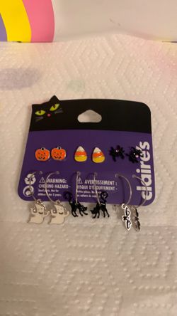 Claire’s Halloween earrings