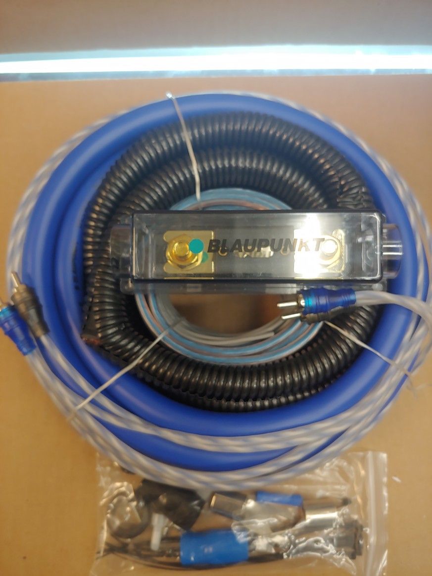 BLAUPUNKT 0 GAUGE CCA 5000W CAR AMPLIFIER INSTALL KIT ( BRAND NEW PRICE IS LOWEST INSTALL NOT AVAILABLE )