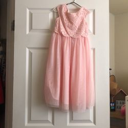 Girls Pink Lace/tulle Dress
