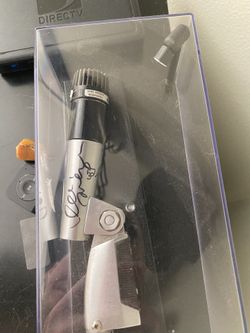 John Lennon autographed microphone
