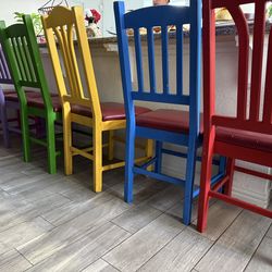 6 Colorful Dining Chairs
