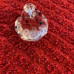 Crystal Glass Tree With Red Green And White 