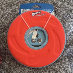 Chuckit! Zipflight Dog Disc - Red with Light Blue Trim