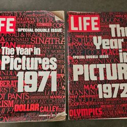 Special Double Issue The Year in Pictures - Life Magazine - December 1971 & 1972