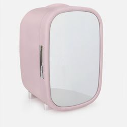 Personal Chiller Cosmetics Cooler Vanity 7L Mini Fridge Skincare Makeup Pink