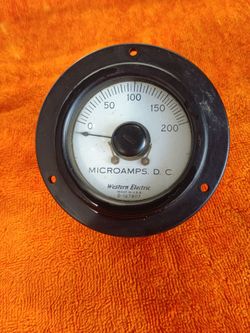 Vintage Western Electric 💡 D-167807 panel meter for sale.