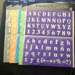 Kids Letter Stencil 12ct. $12