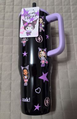 Sanrio Kuromi X Katseye Black 30oz Spill Proof Tumbler Cup Limited Edition