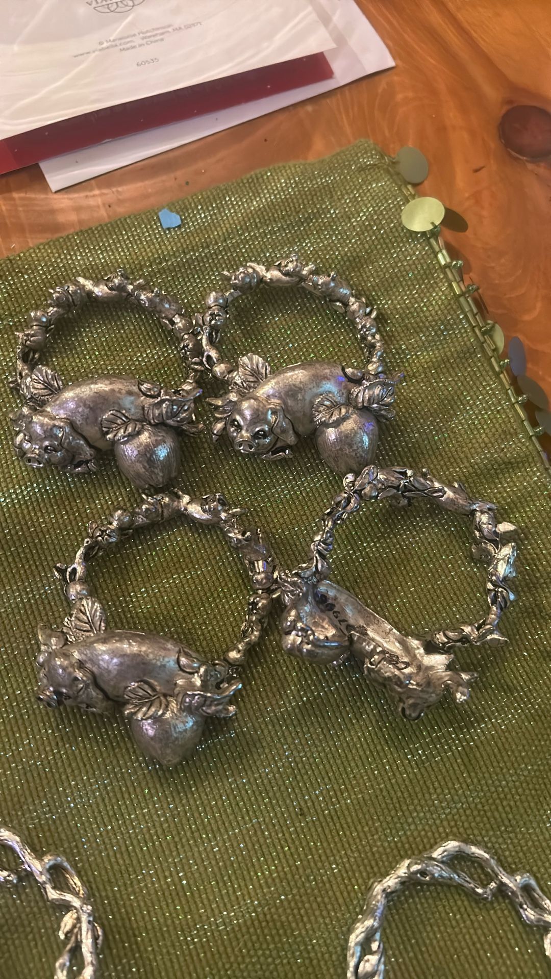Arthur Court Vintage Napkin Ring Holders