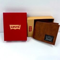LEVI'S, MENS BROWN SO GLE FOLD MEN'S WALLET