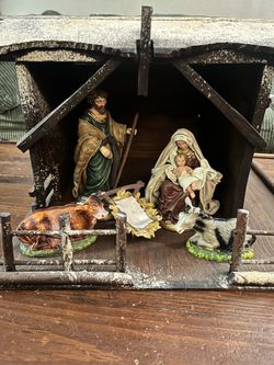Vintage Nativity Set