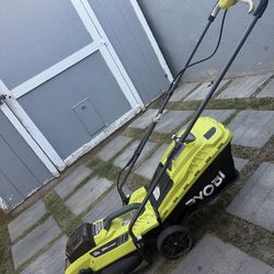 Ryobi 18v 13  inch lawn mower