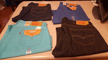 Levi jeans size 38w and 32 long. 40 dollars each