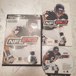 Sega sports NFL Football 2K3 PS2 sony PlayStation 2 - Complete CIB
