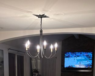 6-Light Dining Room Chandelier – Incandescent Luminaires