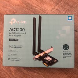 TP-Link AC1200 PCIe WiFi Card for PC (Archer T5E) - Bluetooth 4.2 (2.4Ghz and 5Ghz)
